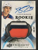 2015-16 Connor McDavid Hockey Card Rookie Patch Autograph Reprint - £9.56 GBP