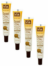 4 Pack ~ Vianatural Hair Care Ultra Care Coconut Oil, Scalp &amp; Body 1.5 oz Ea - £14.46 GBP