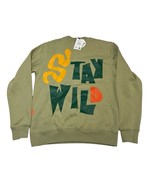 Roku Studio Graphic Sweatshirt Unisex M Green Crew Neck Stay Wild Desser... - £18.20 GBP