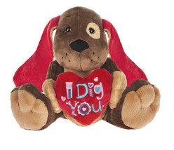 Ganz I Dig You Dog Plush Heart Love Gift NWT - £8.31 GBP