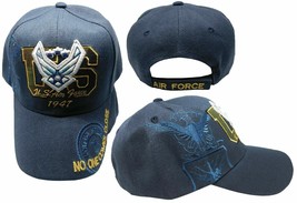 Air Force Wings 1947 Shadow Embroidered Navy Blue Baseball Style Cap Hat - $25.99