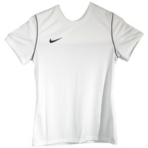 Nike Tee T Shirt Womens Medium White Dri Fit Short Sleeve Lightweight - £19.16 GBP