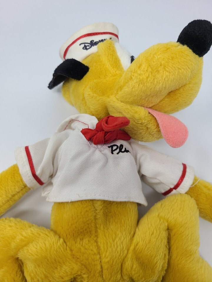 Disney Cruise Line 9" Pluto Sailor Plush Bean Bag Dog Item image 5