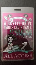 A SKYLIT DRIVE / DANCE GAVIN DANCE - ORIGINAL 2009 TOUR LAMINATE BACKSTA... - $95.00
