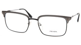 New Prada Vpr 55V 278-1O1 Black Gunmetal Eyeglasses Frame 55-19-145 Italy B41mm - £85.44 GBP