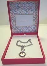 VERA BRADLEY Collect Moments Silver Tone Locket Charm Bracelet $38 Retail NEW - £11.76 GBP