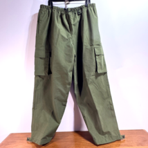 Field &amp; Stream Cargo Pants Men&#39;s Outdoor Green Lined Drawstring Waist XL... - $18.38