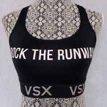 Victoria&#39;s Secret VSX Sports Bra Small Black Rock The Runway Victoria Sport - £11.24 GBP