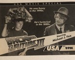 Back To The Future III Tv Guide Print Ad Michael J Fox Christopher Lloyd... - $5.93