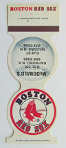 Boston Red Sox 1984 Baseball Schedule Sports Matchbook Cover McDonald&#39;s NH - £1.38 GBP