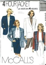 McCalls Sewing Pattern 5909 Jacket Blazer Womens Size 14-18 UNCUT - $8.99