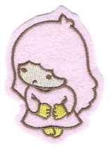 2.5X3.25&quot; Lala pink girl angel IRON ON / SEW ON PATCH Twin Stars - $6.64