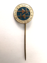 Vintage Prague Czech Stick Pin CKD PRAHA Enamel and Metal - £6.88 GBP