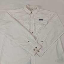 Columbia AM9154 Omni-Shield Men's White Cascades  Explorer Shirt Pockets Size L image 13