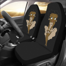 Betty Boop Afro American Car Seat Cover Sexy Gifts Car Seat Covers set of 2 - £31.23 GBP