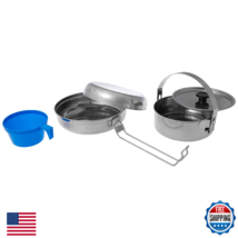 Olicamp Mess Kit - Lightweight Steel, Compact 6-Piece Cook Set - $40.95