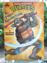 Teenage Mutant Ninja Turtles Book A Fishy Adventure Mirage Studios 1990 - £7.60 GBP