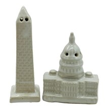 Vintage Washington DC Monument US Capitol Building Salt Pepper Shakers USA - $12.19