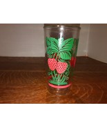 Vintage Brockway Glass STRAWBERRY Replacement Drinking Glass 6&quot; B 5048 - $13.67 CAD