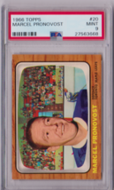 1966 Topps Marcel Pronovost #20 PSA 9 P1245 - $1,232.55