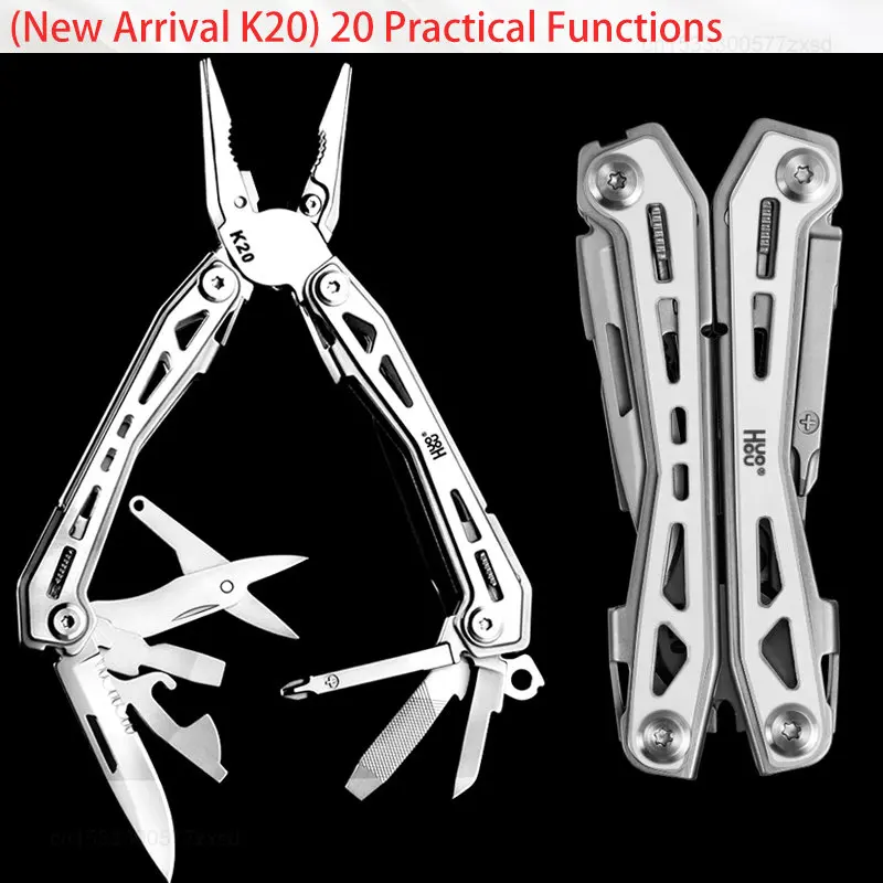  HuoHou Multi-tool  Portable Folding Pliers Stainless Steel Scissors Saw Outdoor - £71.25 GBP