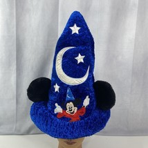 RARE Disney World FANTASIA Mickey Mouse Ears Sorcerer Hat Wizard Disneyland - £15.82 GBP