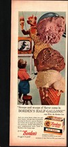 1958 Borden&#39;s Dutch Chocolate Almond Ice Cream Vintage Print Ad Elsie Beauregard - £19.24 GBP