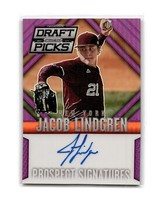 2014 Prizm Draft Picks Prospect Signatures Auto PURPLE Jacob Lindgren 149/149 - £3.92 GBP