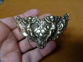 (CB-ANG-5) CHERUBS angels brass BARRETTE Barrettes French holds hair acc... - $19.62