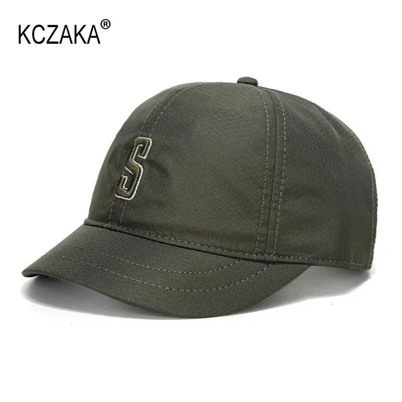 R short brim baseball cap unisex spring outdoor quick dry sports polyester snapack caps thumb200