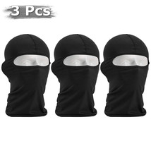 3 PCS Men Balaclava Black Face Mask Lightweight Motorcycle Warmer Ski Masks - £15.17 GBP