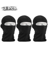 3 PCS Men Balaclava Black Face Mask Lightweight Motorcycle Warmer Ski Masks - £14.15 GBP