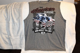 American Flag Pickup Truck True American Classic Sleeveless T-SHIRT - £9.69 GBP