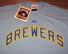Vintage Style Milwaukee Brewers Mlb Baseball #19 Robin Yount T-Shirt Small New - £23.23 GBP