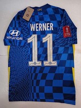 Timo Werner #11 Chelsea FC FA Cup Final Stadium Home Soccer Jersey 2021-... - $70.00