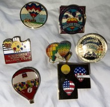 Lot of 7 Pin Vintage Albuquerque Balloon Fiesta Pins  1990’s-2002 - £17.86 GBP