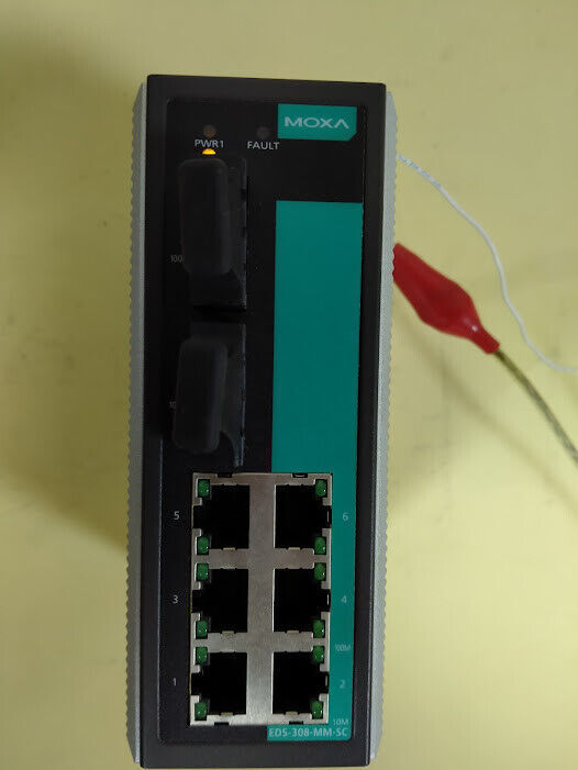 Moxa EDS-308-mm-sc v3.0.0 P/N: 3093000000046 industrial unmanaged ethern... - $1,096.70
