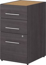 Storm Gray, 16W, Assembled, Bush Business Furniture Office 500 3 Drawer ... - $472.94