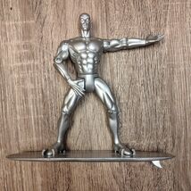 1997 Toy Biz Marvel Silver Surfer 7&quot; Action Figure w/ Surfboard - Loose - $10.99