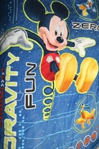 Disney Mickey Donald Pluto Space Adventure Zero Gravity Blue Toddler Bed... - $15.81
