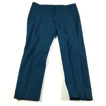 AKRIS Punto Pants Womens 8 Blue Stretch Blend Tapered Fitted Slim Fit - £44.67 GBP