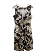 Banana Republic Sleeveless Dress, Animal Print Brown, Size 6 - $8.99