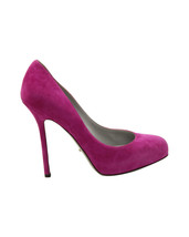 Sergio Rossi Almond Toe Pumps In Suede Women Pink Size 37 - $169.10