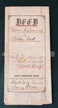 1862 Antique Deed David Catherine Hoffman To John Andt Brecknock Lancaster Pa - £98.57 GBP