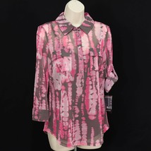 INC International Concepts Women&#39;s M Tie Dye Mesh Shirt Cami Set Medium ... - $42.82