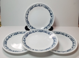Corelle Old Town Blue Onion Bread Plates Small Corning Set of Four Vintage - £18.01 GBP