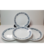 Corelle Old Town Blue Onion Bread Plates Small Corning Set of Four Vintage - £18.00 GBP