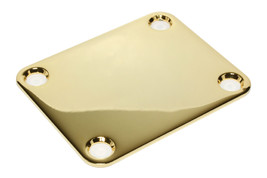 Guitar Neck Plate 2&quot; X 2 1/2&quot; .074&quot; Thick Made In The Usa Gold(No Screws) - £27.52 GBP