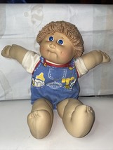 Vtg 1985 Cabbage Patch Kid Boy Blue EYES-DIMPLES -SIGNED-1984 Clothes - £18.78 GBP