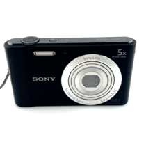 Sony Cyber-Shot DSC-W800 Digital Camera 20.1 MP 5x Zoom Black - Excellent - £158.41 GBP